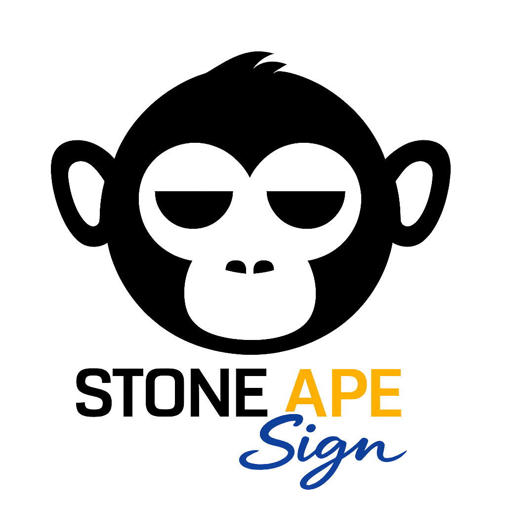 Stone Ape Sign